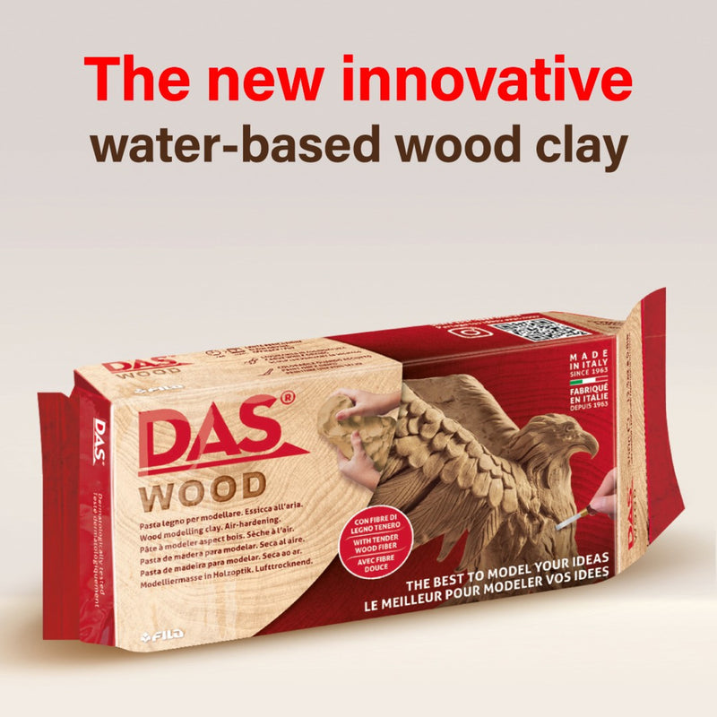 Das Modeling Clay Wood 700g Air Hardening