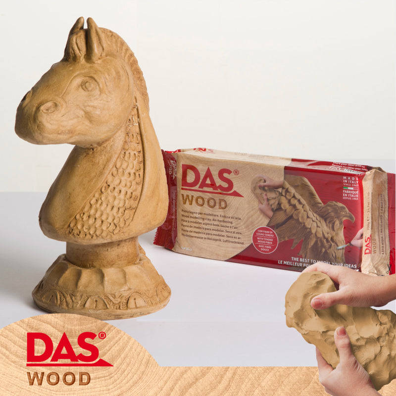 Das Modeling Clay Wood 700g Air Hardening