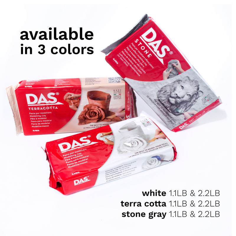 Das Modeling Clay White 2.2lb Air Hardening