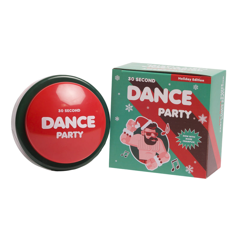 30 Sec Dance Party Button Holiday