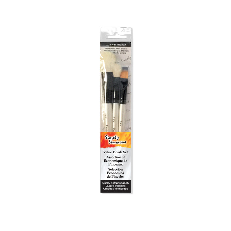 Simply Simmons Mop Brush Set 3ct Daler-rowney