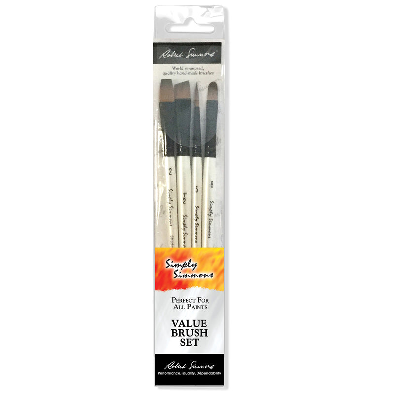 Simply Simmons Work Horse Brush Set, 5 Pieces Per Set, 2 Sets