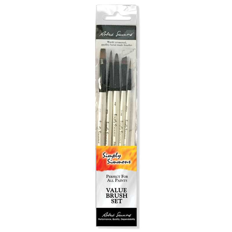 Simply Simmon Grass/grain Brush 5ct Short White