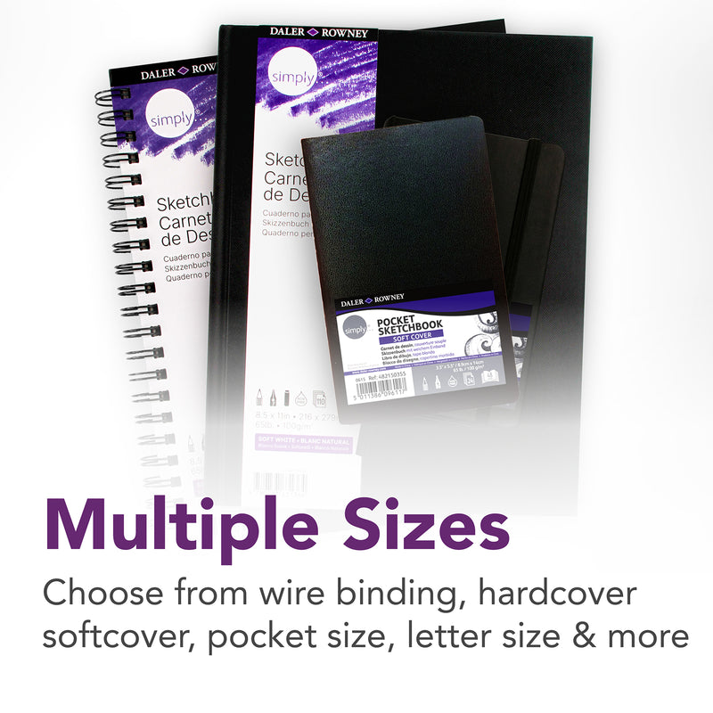 Simply Sketchbook 5.5x8.5in Soft White 80 Sheets