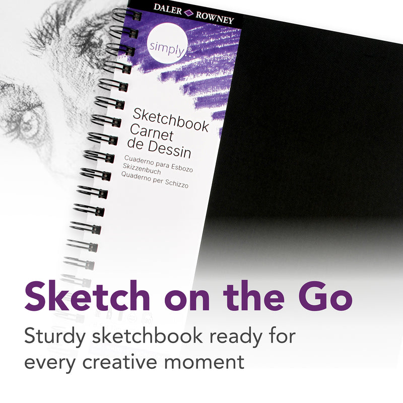Simply Sketchbook 5.5x8.5in Soft White 80 Sheets