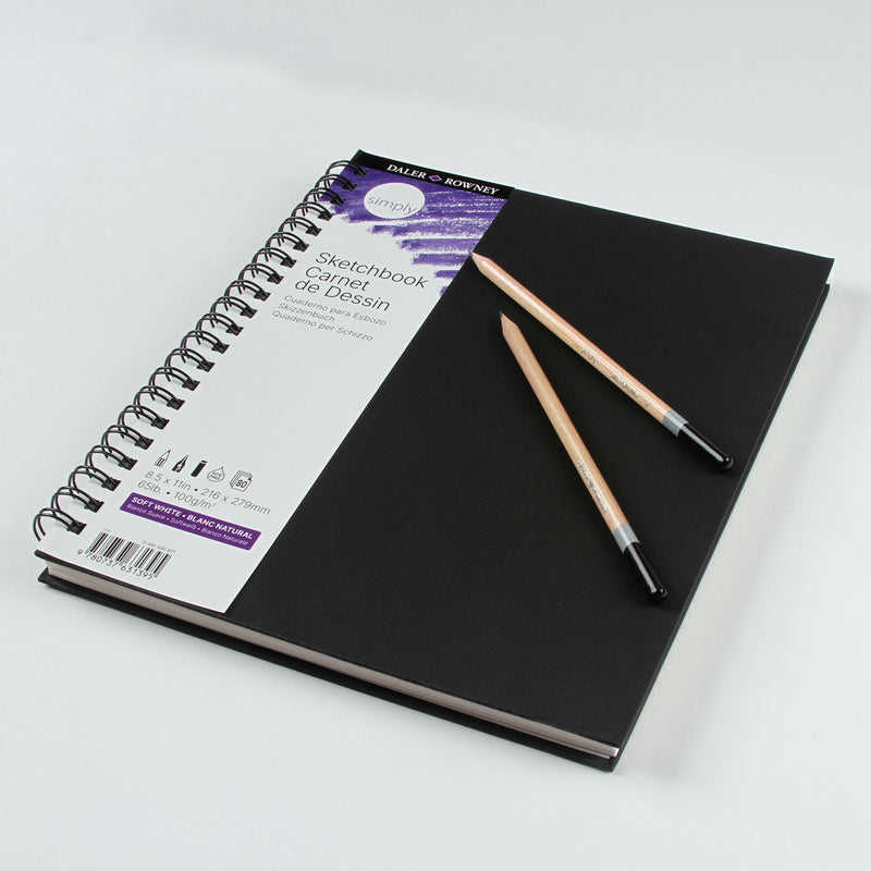 Simply Sketchbook 8.5x11in 80shts Soft White