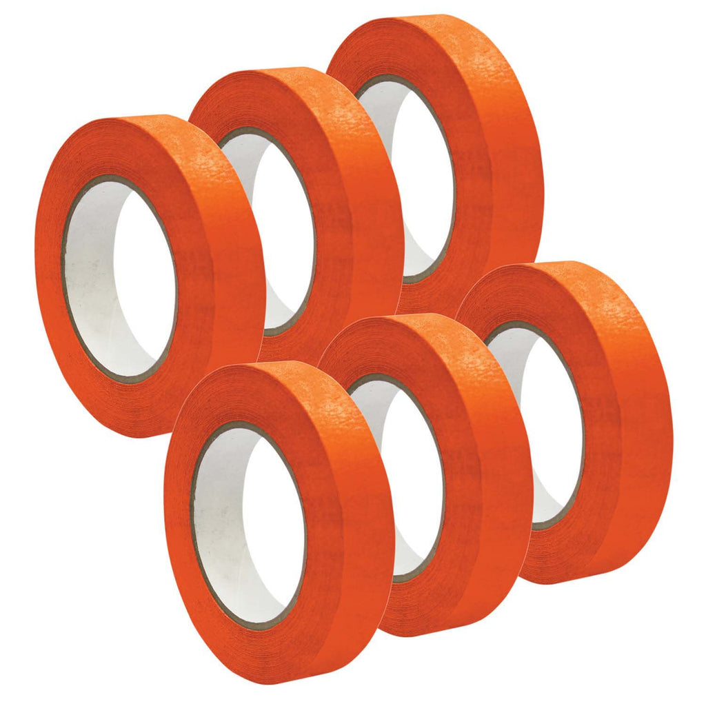 (6 Rl) Premium Masking Tape Orange 1x55yd