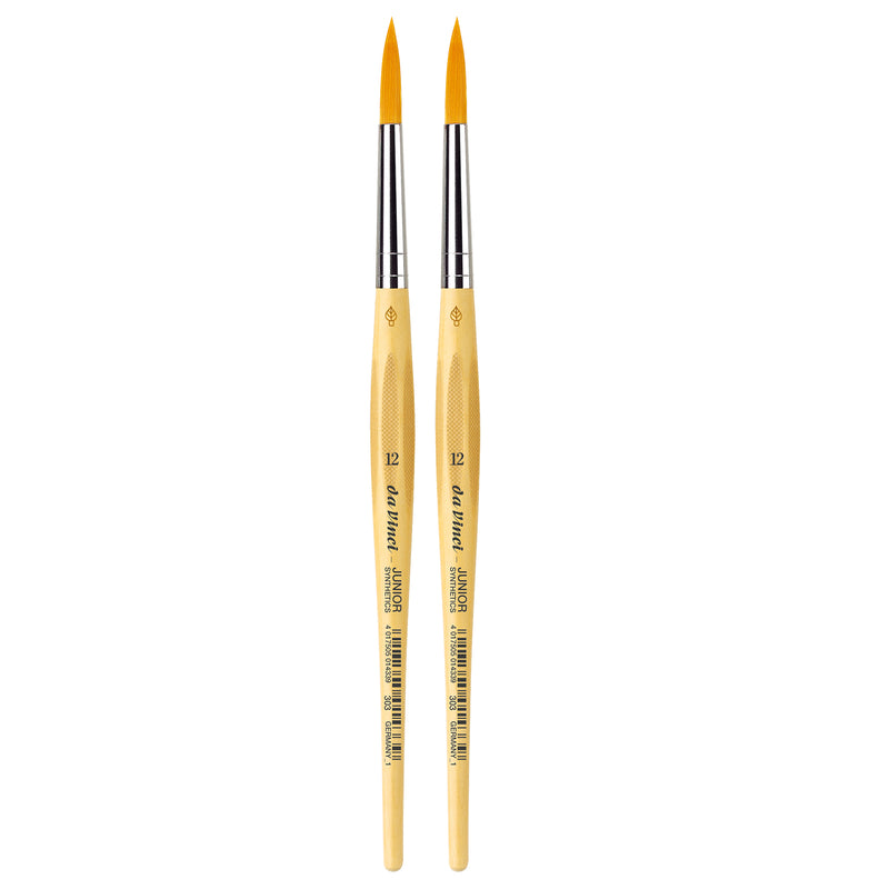 JUNIOR Synthetics Student Brush, Synthetic, Tempera, Round, Series 303, Size 12, Pack of 2
