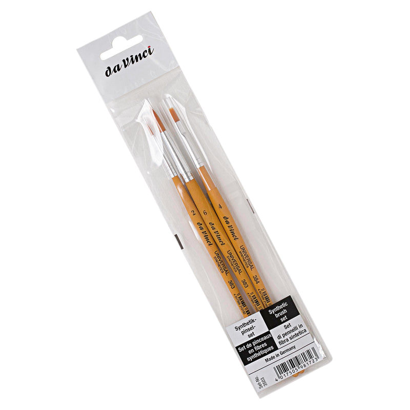 Universal Synthetic 3 Brush Set