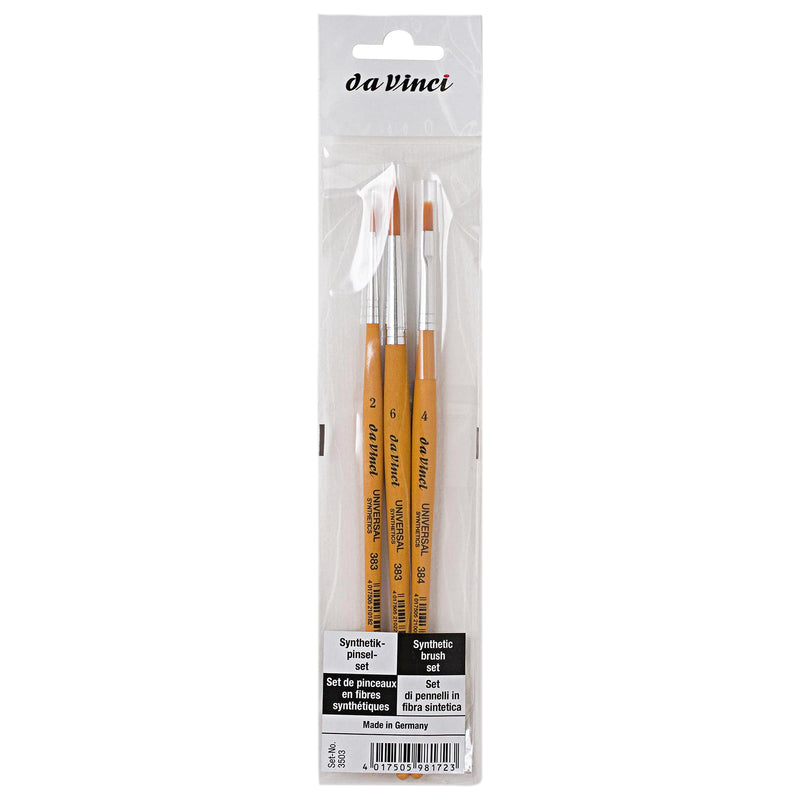 Universal Synthetic 3 Brush Set