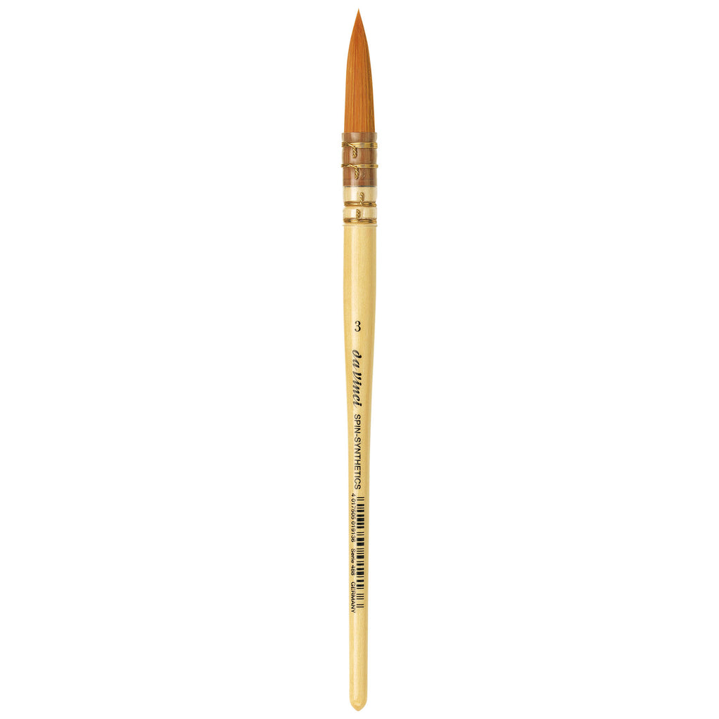 COSMOTOP-SPIN Quill Brush, Synthetic, Watercolor & Indian Ink, Round, Series 488, Size 3