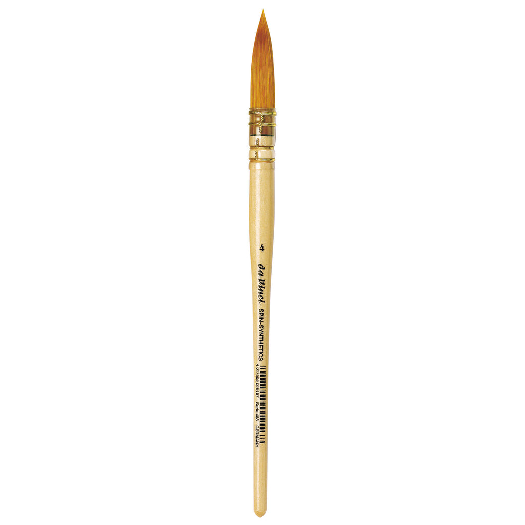 COSMOTOP-SPIN Quill Brush, Synthetic, Watercolor & Indian Ink, Round, Series 488, Size 4
