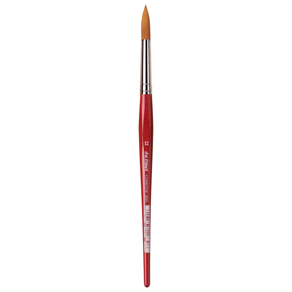 COSMOTOP-SPIN Silkpainting Brush, Synthetic, Watercolor, Round, Size 12
