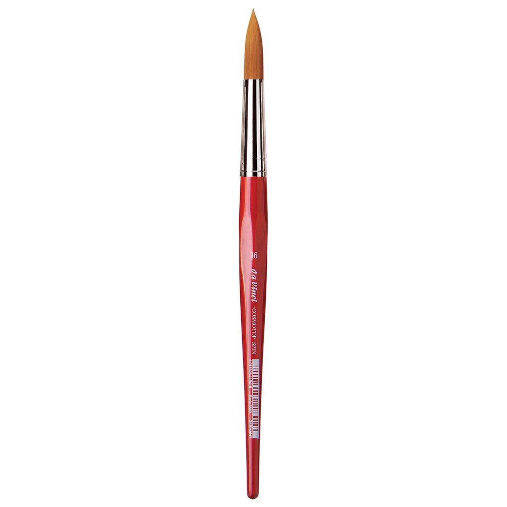 COSMOTOP-SPIN Silkpainting Brush, Synthetic, Watercolor, Round, Size 16