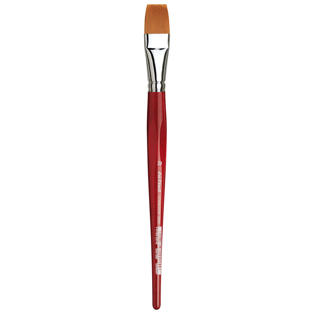COSMOTOP-SPIN Silkpainting Brush, Synthetic, Watercolor, Flat, Size 20