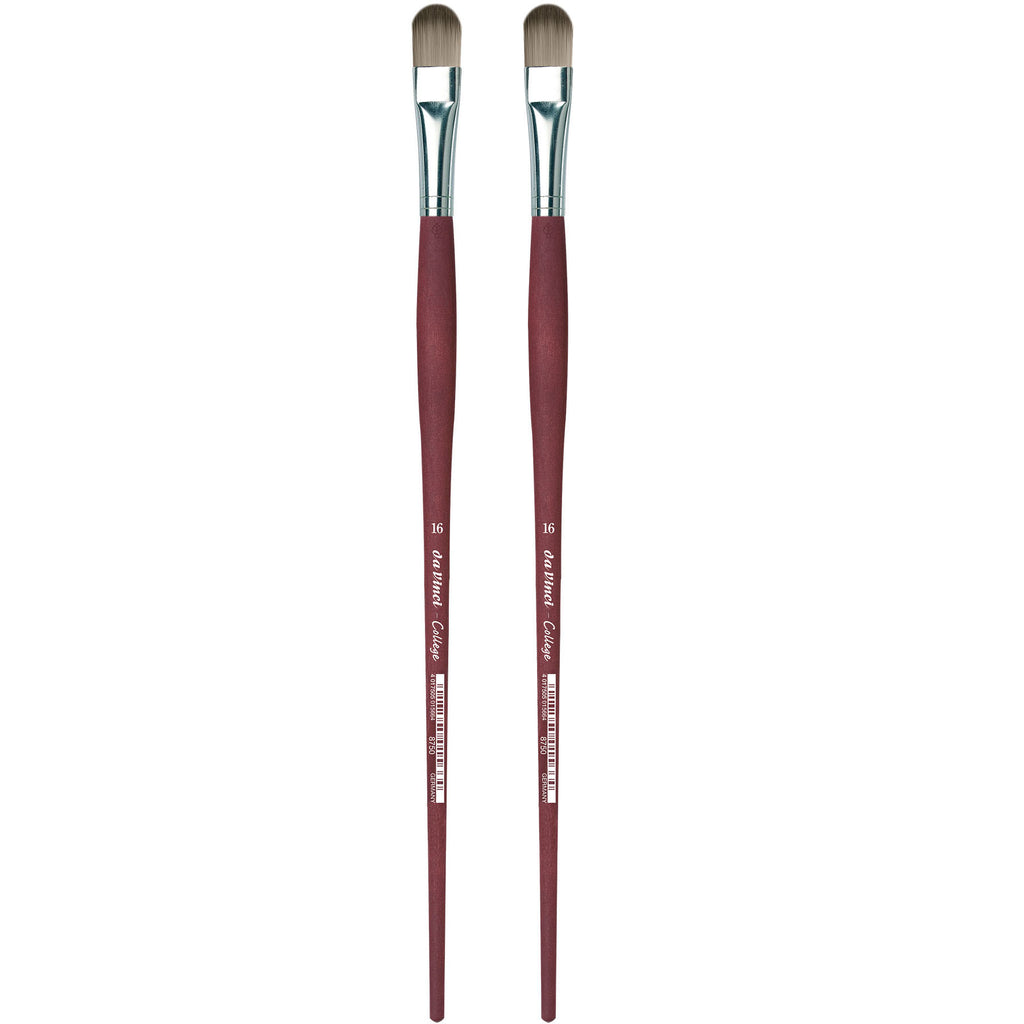 COLLEGE Student Brush, Synthetic, Acrylic & Oil, Filbert, Series 8750, Size 16, Pack of 2