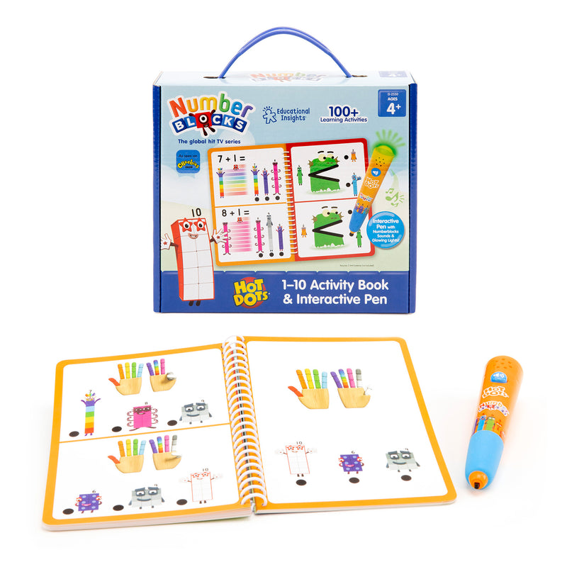 Hot Dots® 1-10 Numberblocks Activity Book & Interactive Pen