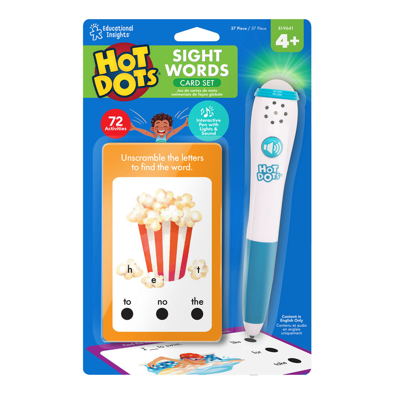 Hot Dots Sight Word Card Set
