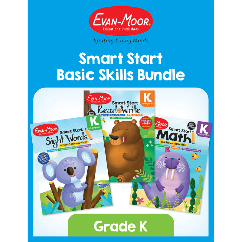 Smart Start Activity Book Basic Skills Bundle, Grade K