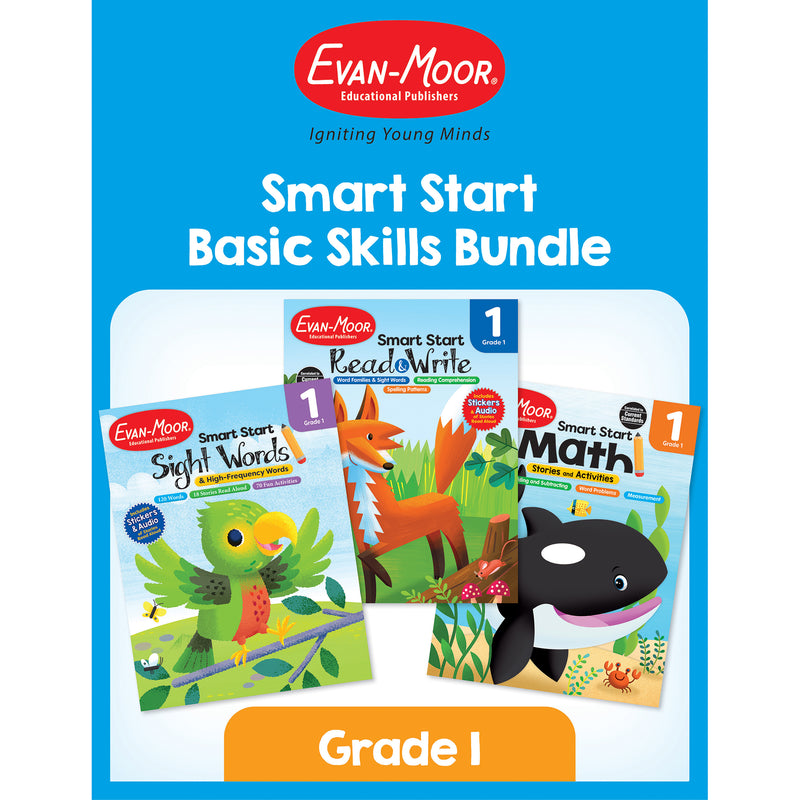 Smart Start Activity Book Basic Skills Bundle, Grade 1