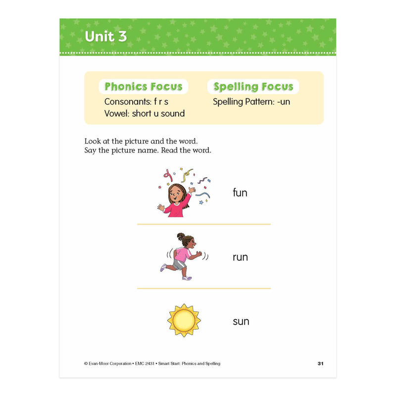 Early Learning Spelling Activity Book Bundle Grade K