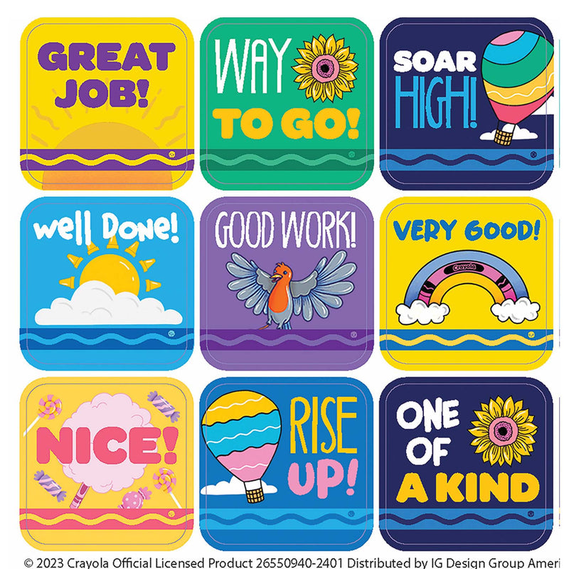 Crayola® Colors of Kindness Theme Stickers, 120 Per Pack, 12 Packs