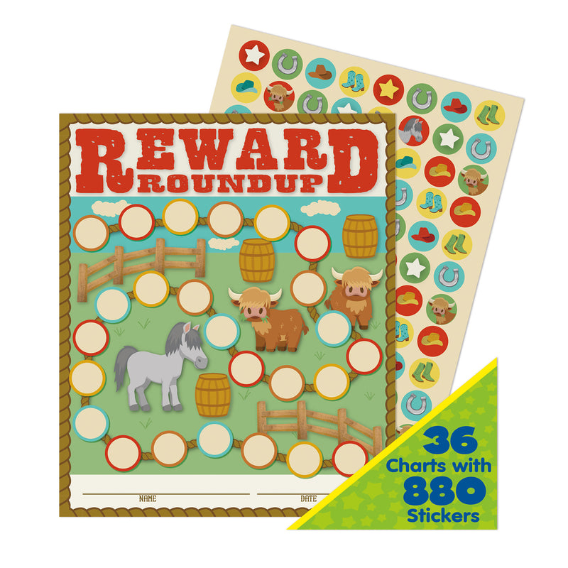 Wild Wild Class Mini Reward Chart W/stickers