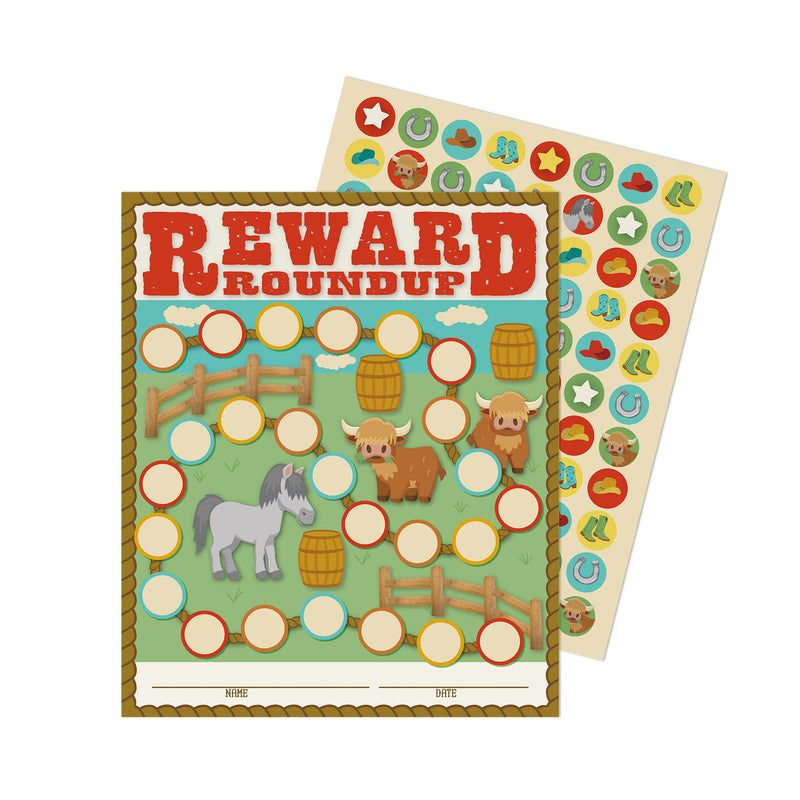 Wild Wild Class Mini Reward Chart W/stickers
