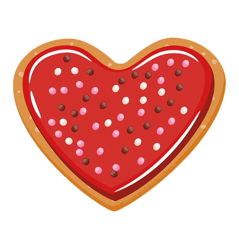 Heart Cookies Paper Cut-Outs, 36 Per Pack, 3 Packs