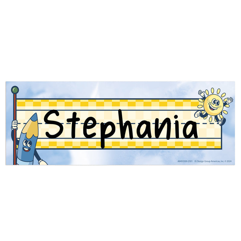 Scool Era Name Plate Tented