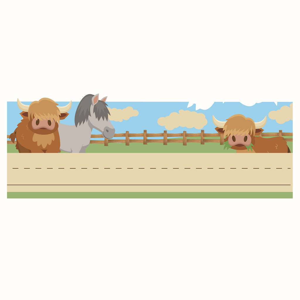 Wild Wild Class Name Plate Tented