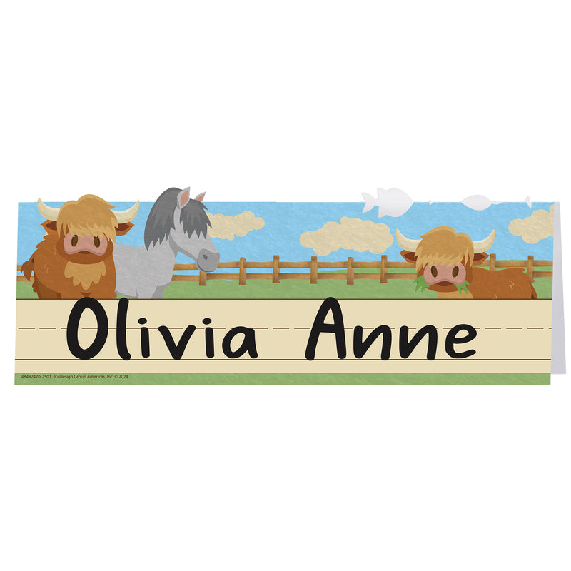 Wild Wild Class Name Plate Tented