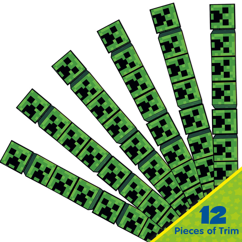 Minecraft Creeper Lineup Wide Trim
