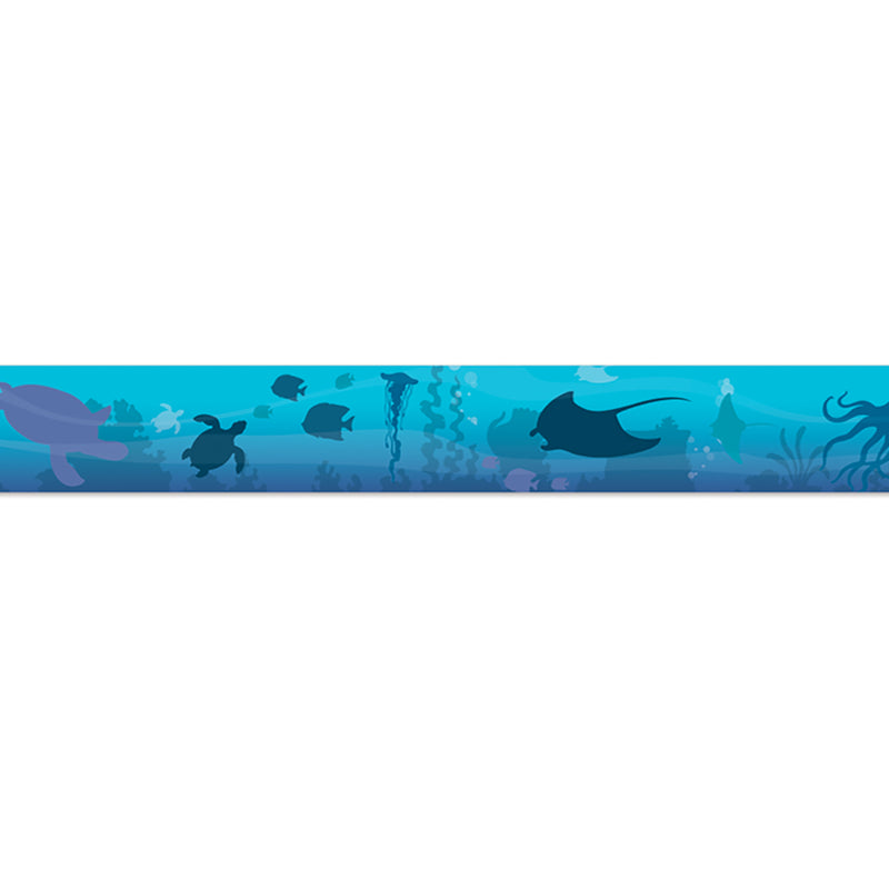 Seas The Day Blue Silhouettes Trim