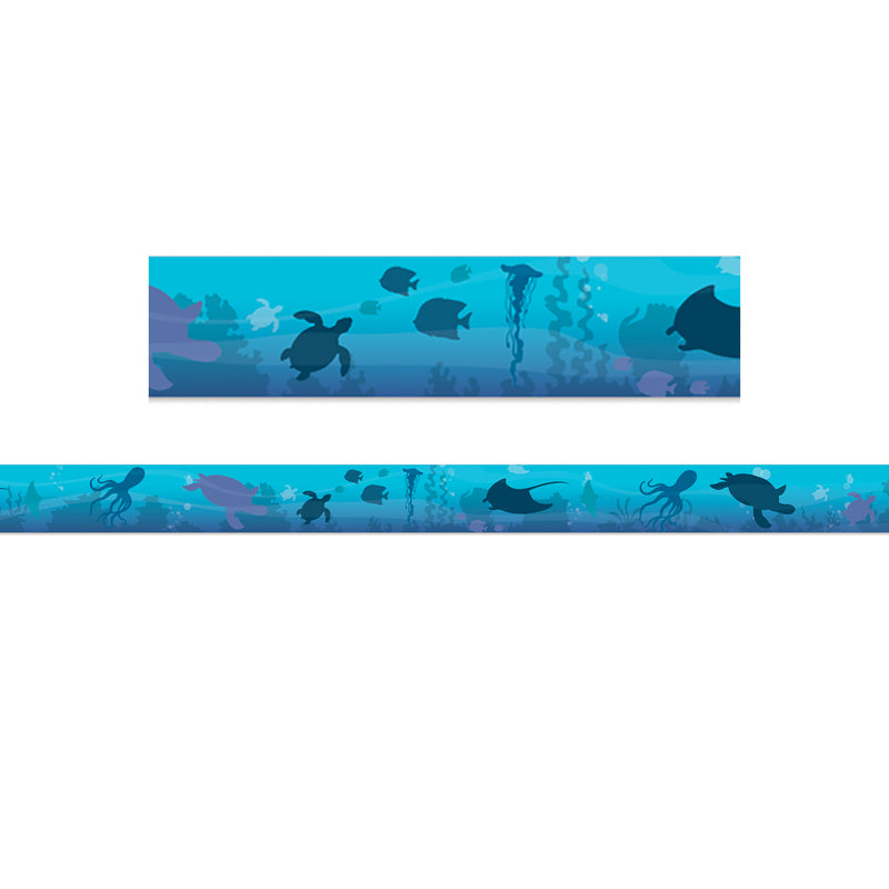 Seas The Day Blue Silhouettes Trim