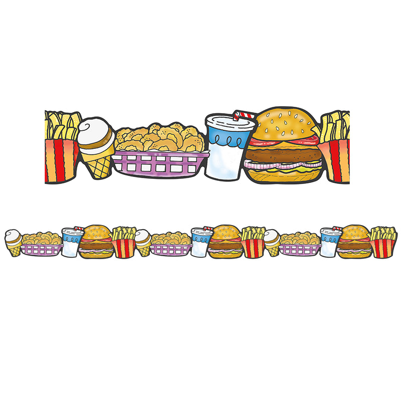 Fast Food Deco Trim - Extra Wide, 37 Feet Per Pack, 6 Packs