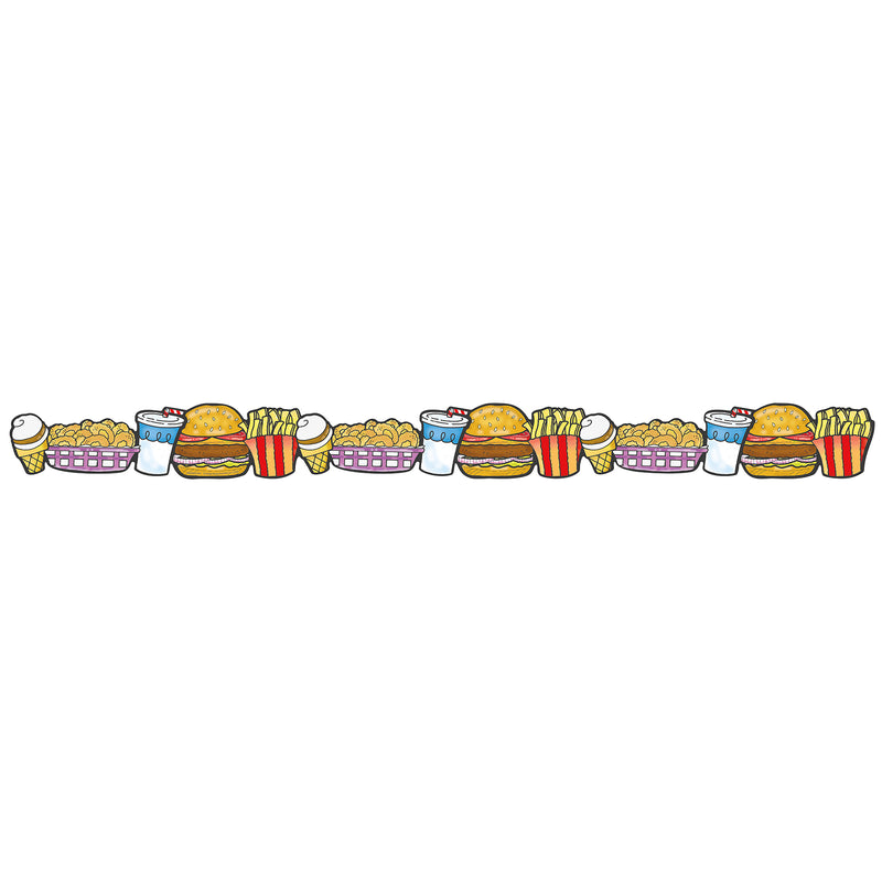 Fast Food Deco Trim - Extra Wide, 37 Feet Per Pack, 6 Packs