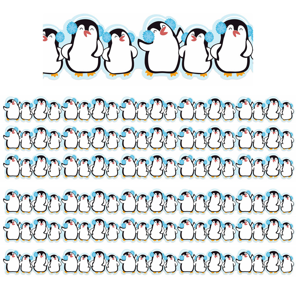 Winter Penguins Extra Wide Deco Trim®, 37 Feet Per Pack, 6 Packs