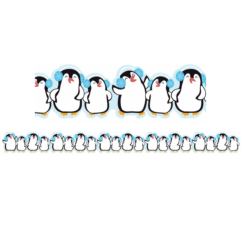 Winter Penguins Extra Wide Deco Trim®, 37 Feet Per Pack, 6 Packs