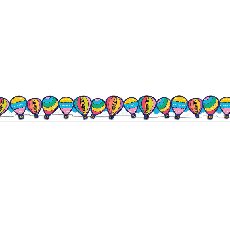 Hot Air Balloons Trim Extra Wide Crayola Colors Of Kindness