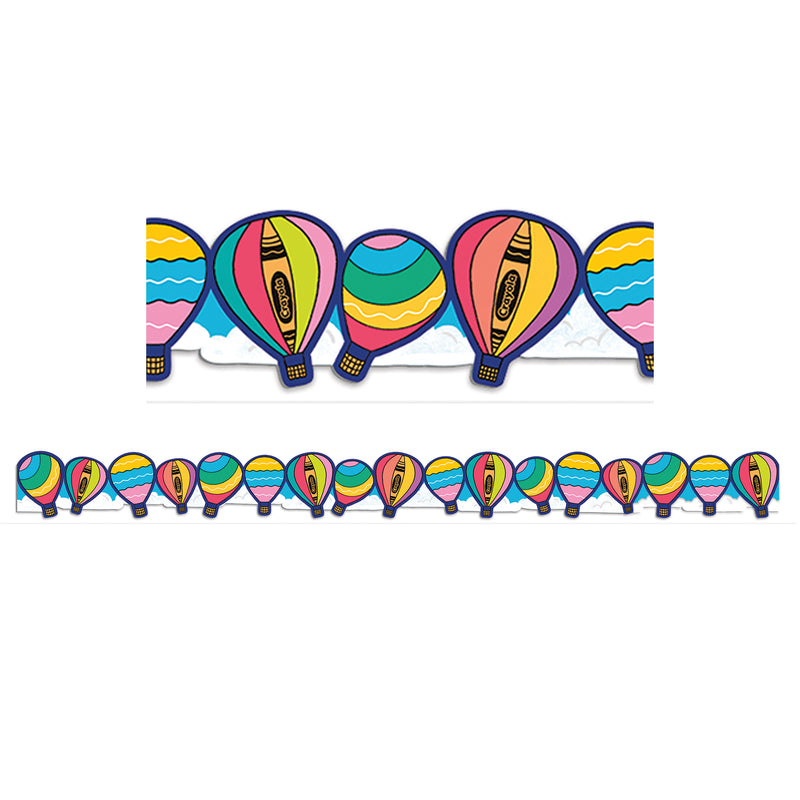 Hot Air Balloons Trim Extra Wide Crayola Colors Of Kindness