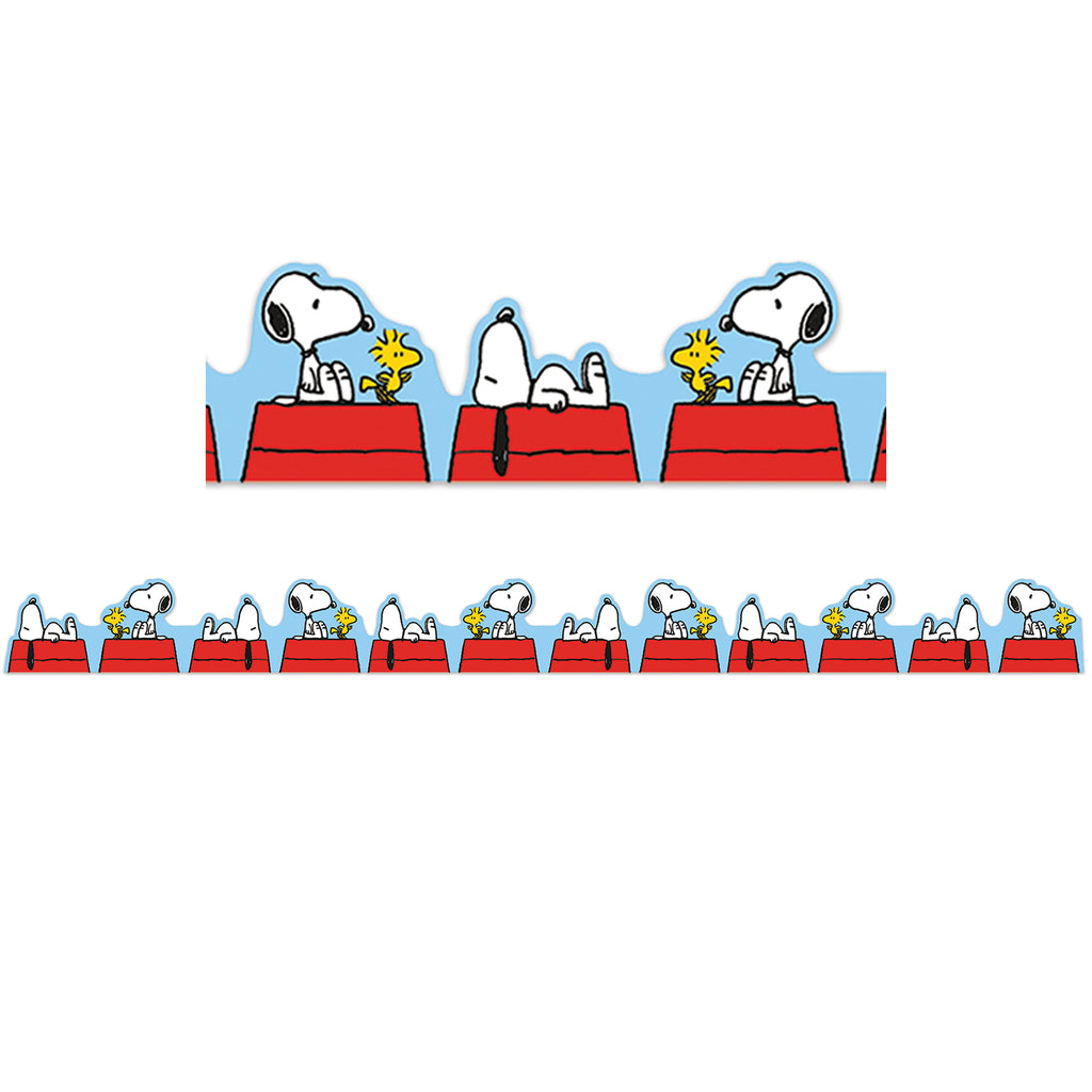 Peanuts Snoopy On Dog House Trim Extra Wide Die-cut