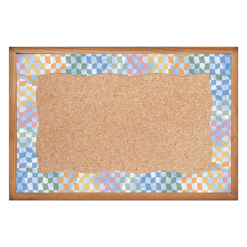 Rainbow Checkered Sky Deco Trim Extra Wide