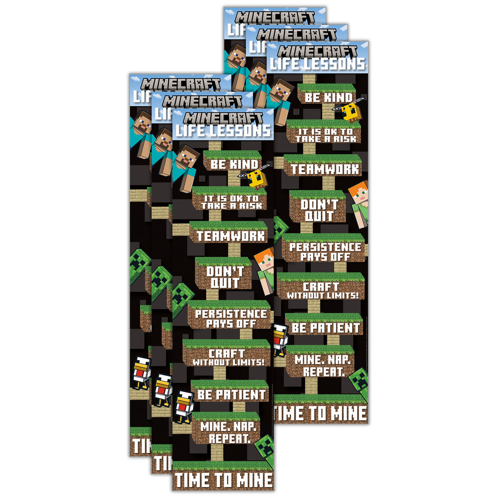 (6 Ea) Minecraft Life Lesson Bannr