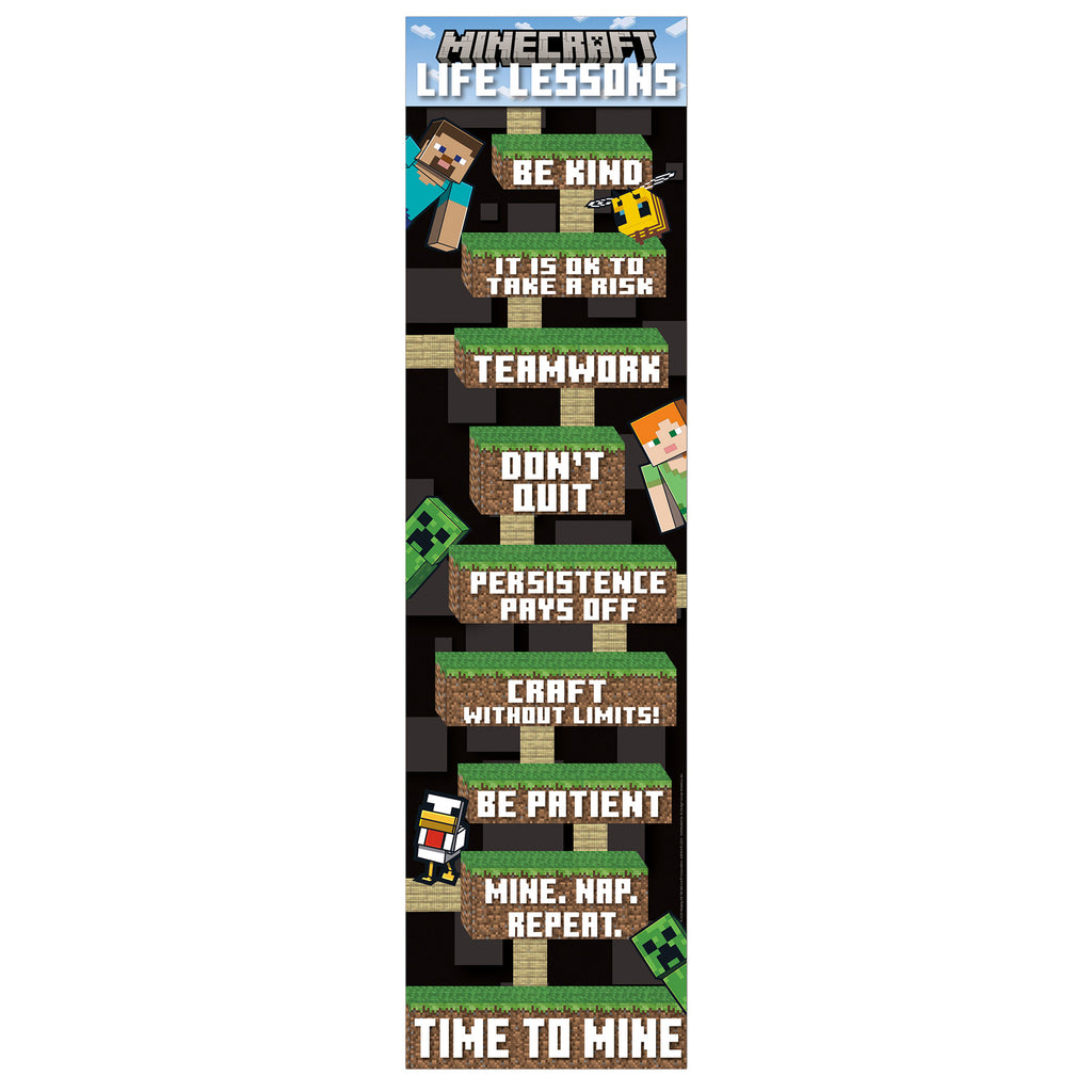 Minecraft Life Lessons Banner