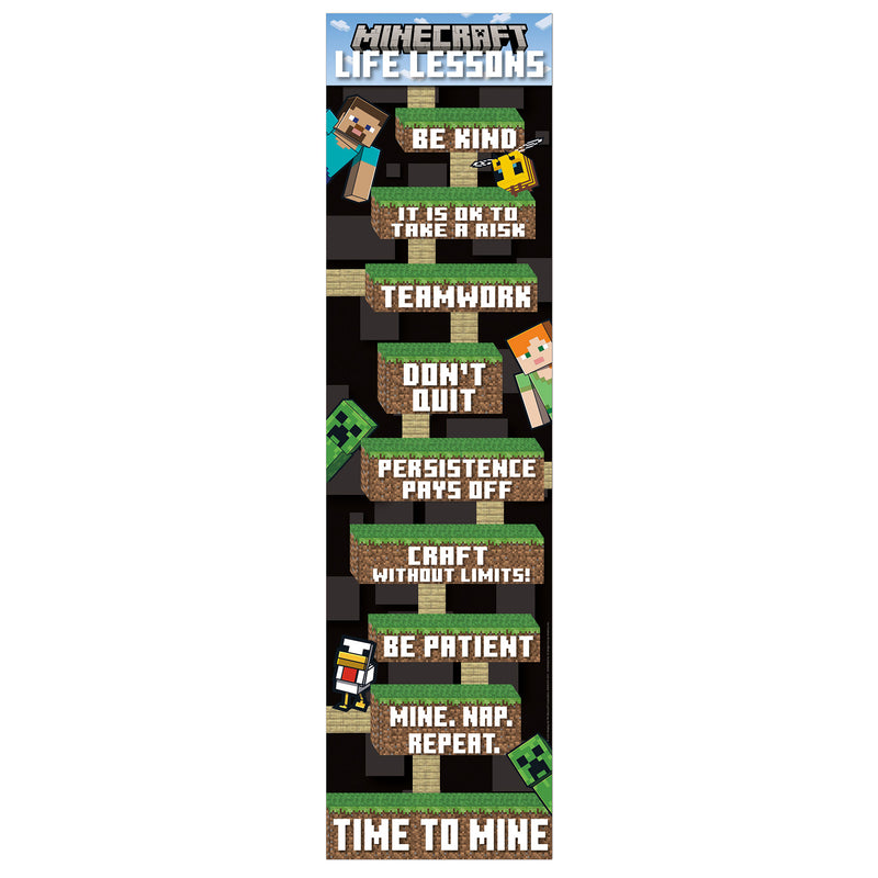 Minecraft Life Lessons Banner