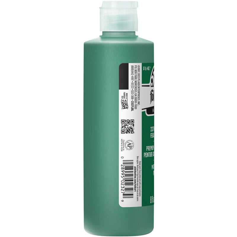 Acrylic Paint Matte Holly Leaf 8oz Folkart