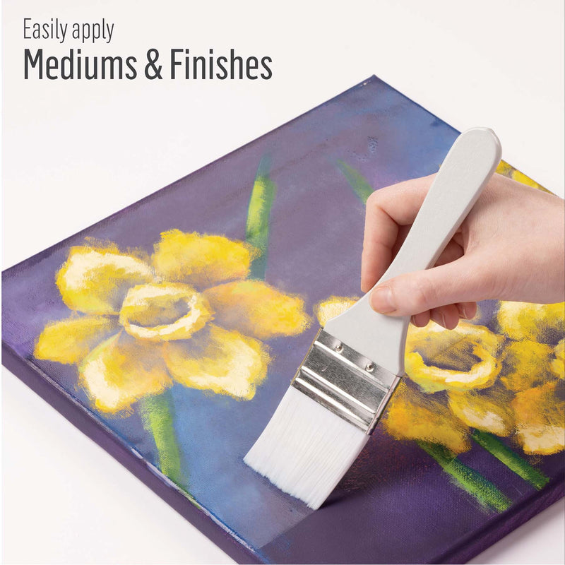 Folkart Chip Brushes 3ct Wht Nylon