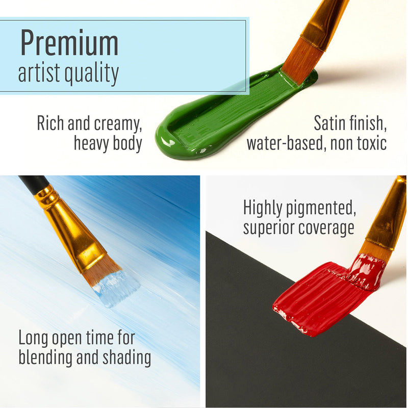Acrylic Paint Satn Titanium Wht 8oz Folkart Multisurface