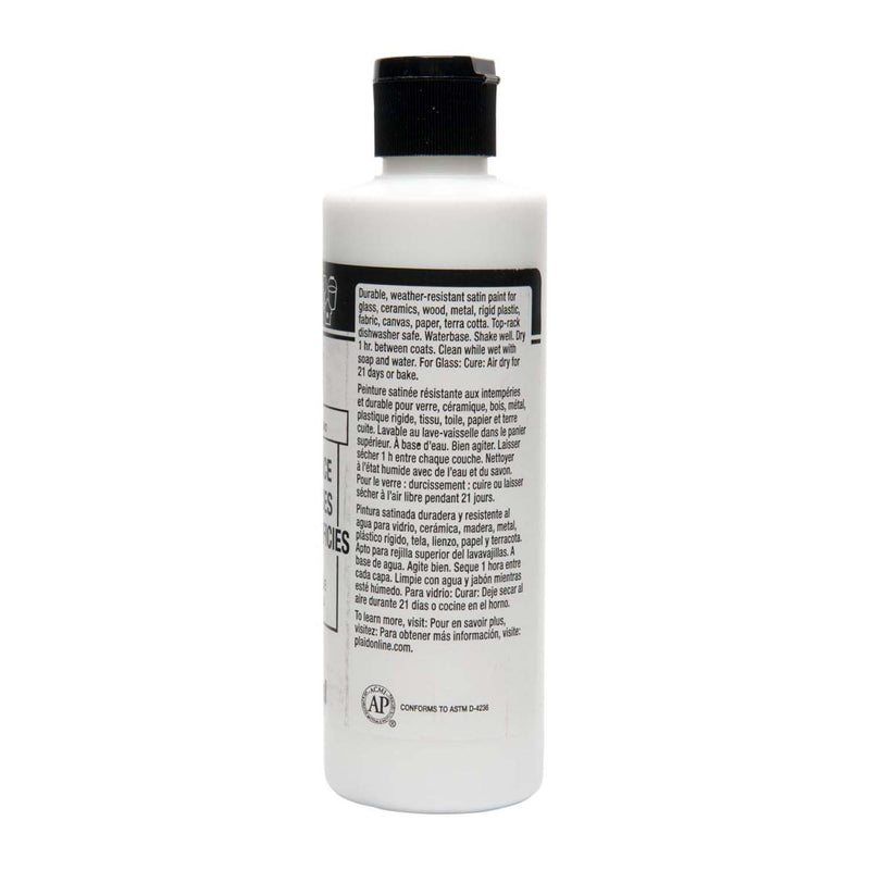 Acrylic Paint Satn Titanium Wht 8oz Folkart Multisurface